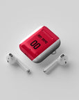 AirPods case with the Ajax 2024-25 Home football shirt design by RIPA Football