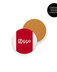 Coaster with the Ajax 2024-25 Home football shirt design by RIPA Football