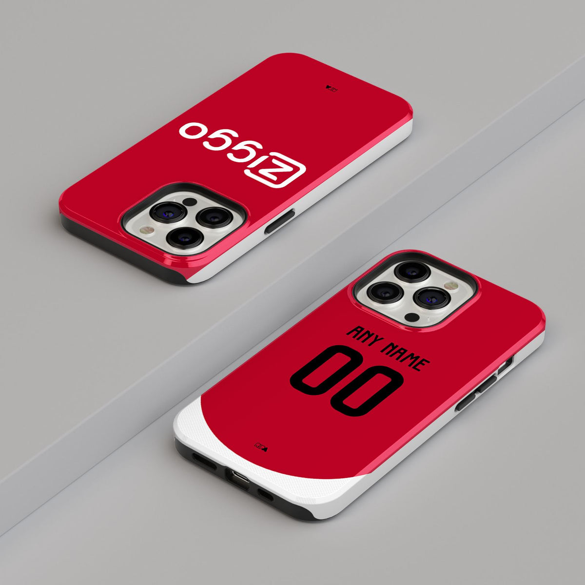 Phone case with the Ajax 2024-25 Home football shirt design by RIPA Football