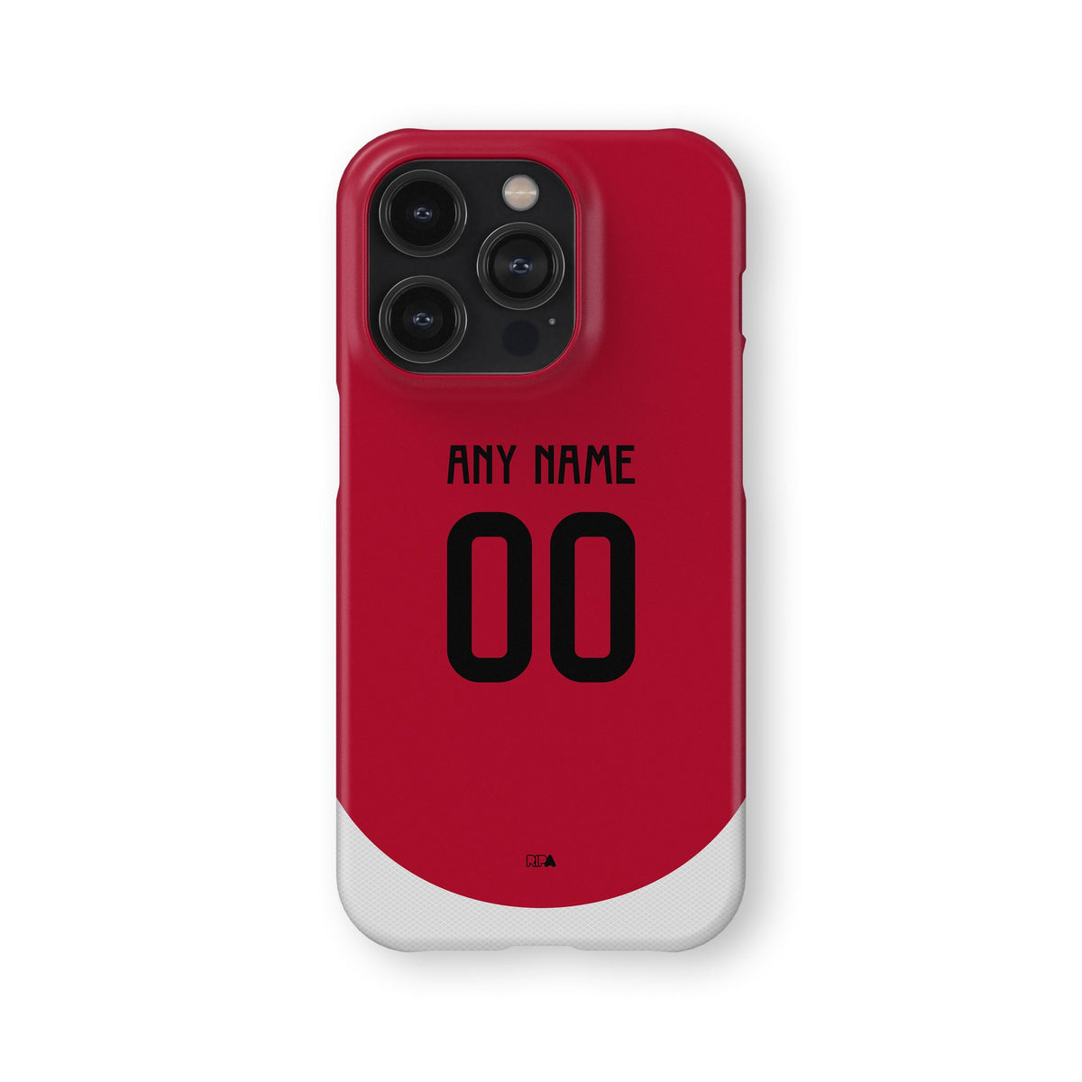 Phone case with the Ajax 2024-25 Home football shirt design by RIPA Football