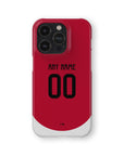 Phone case with the Ajax 2024-25 Home football shirt design by RIPA Football