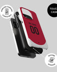Phone case with the Ajax 2024-25 Home football shirt design by RIPA Football