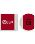 Mouse pad with the Ajax 2024-25 Home football shirt design by RIPA Football