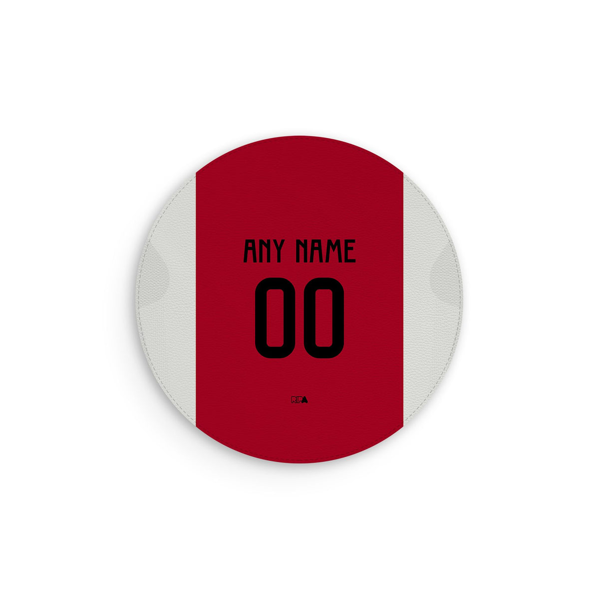 Mouse pad with the Ajax 2024-25 Home football shirt design by RIPA Football