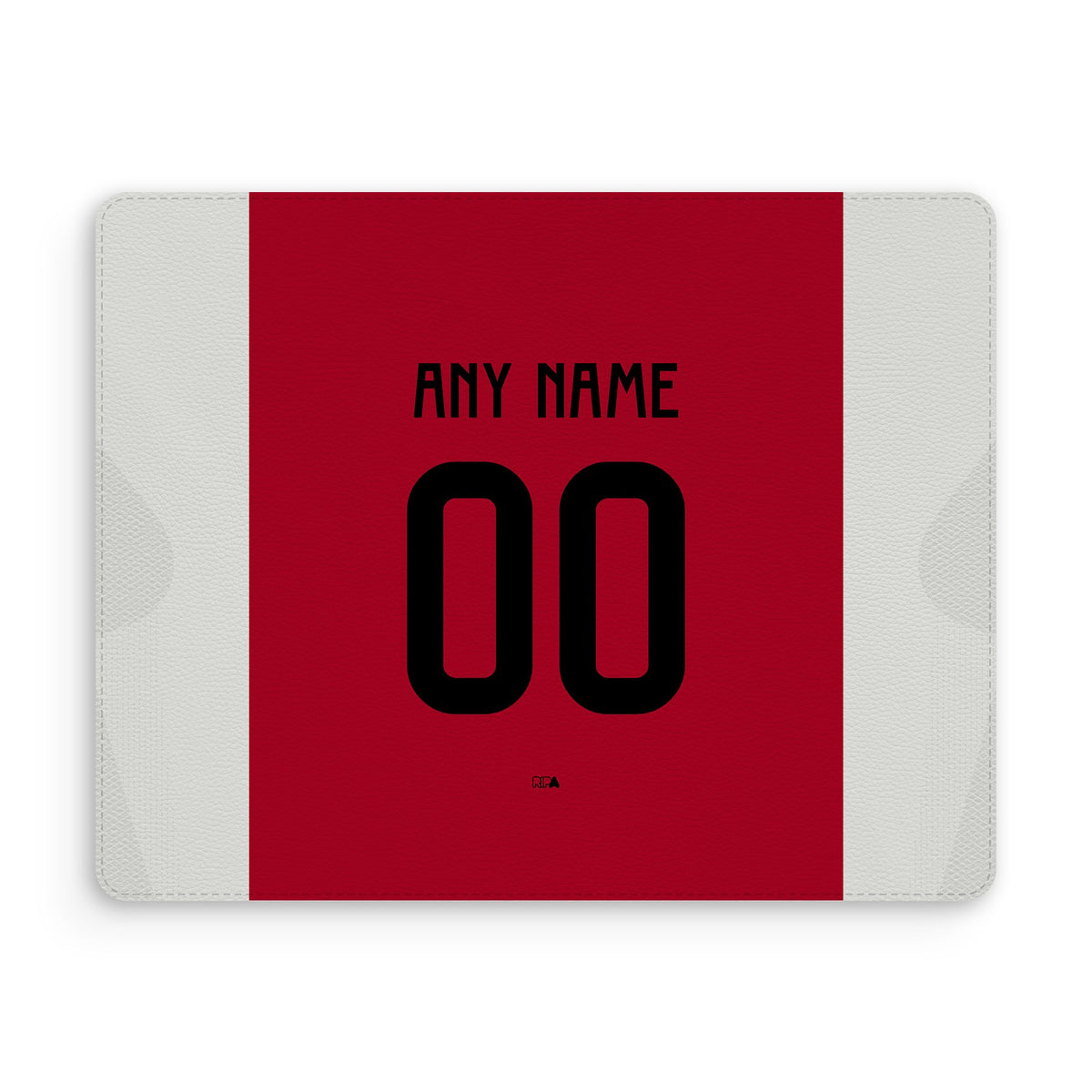 Mouse pad with the Ajax 2024-25 Home football shirt design by RIPA Football