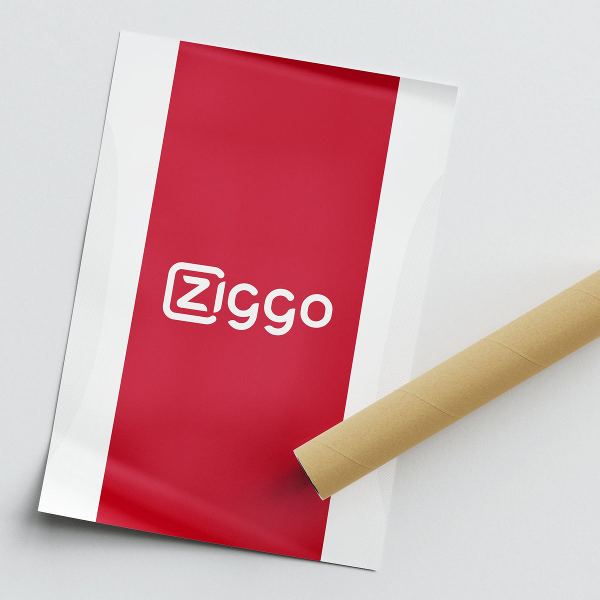 Print with the Ajax 2024-25 Home football shirt design by RIPA Football