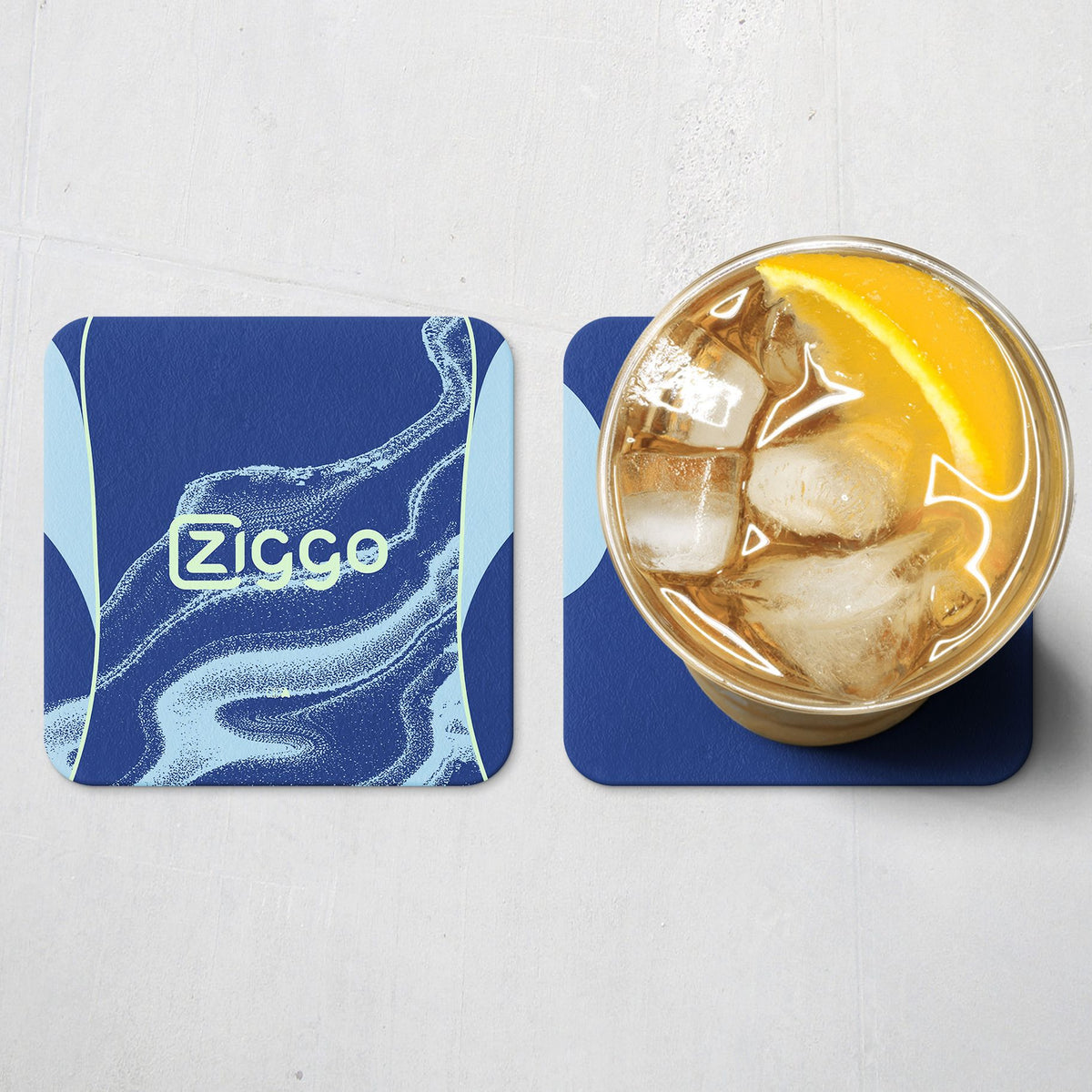Coaster with the Ajax 2025-26 Away football shirt design by RIPA Football
