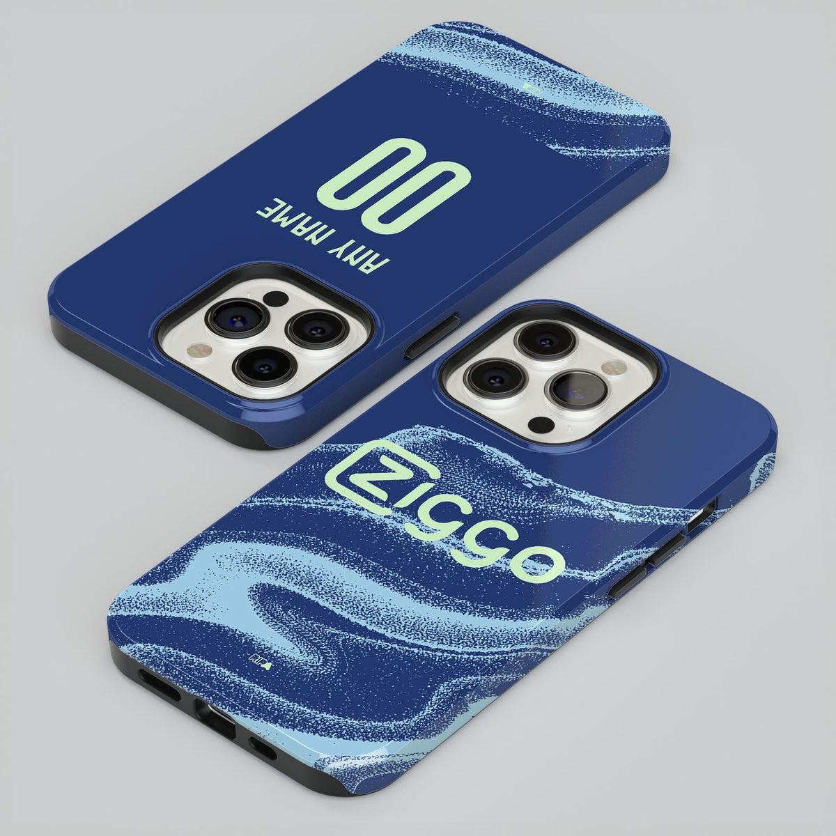 Phone case with the Ajax 2025-26 Away football shirt design by RIPA Football