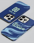 Phone case with the Ajax 2025-26 Away football shirt design by RIPA Football