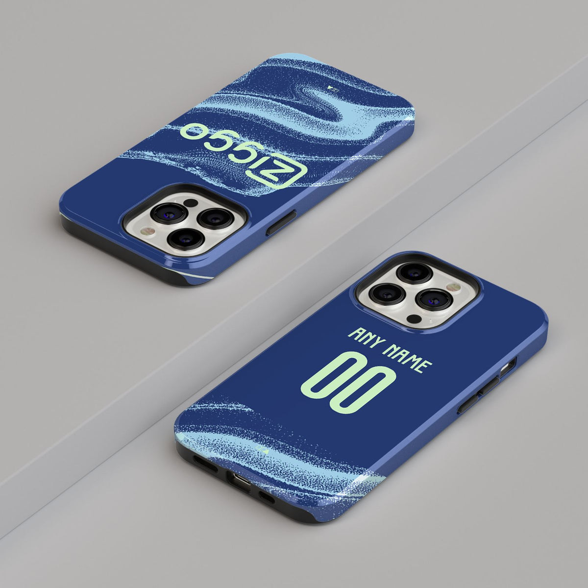 Phone case with the Ajax 2025-26 Away football shirt design by RIPA Football