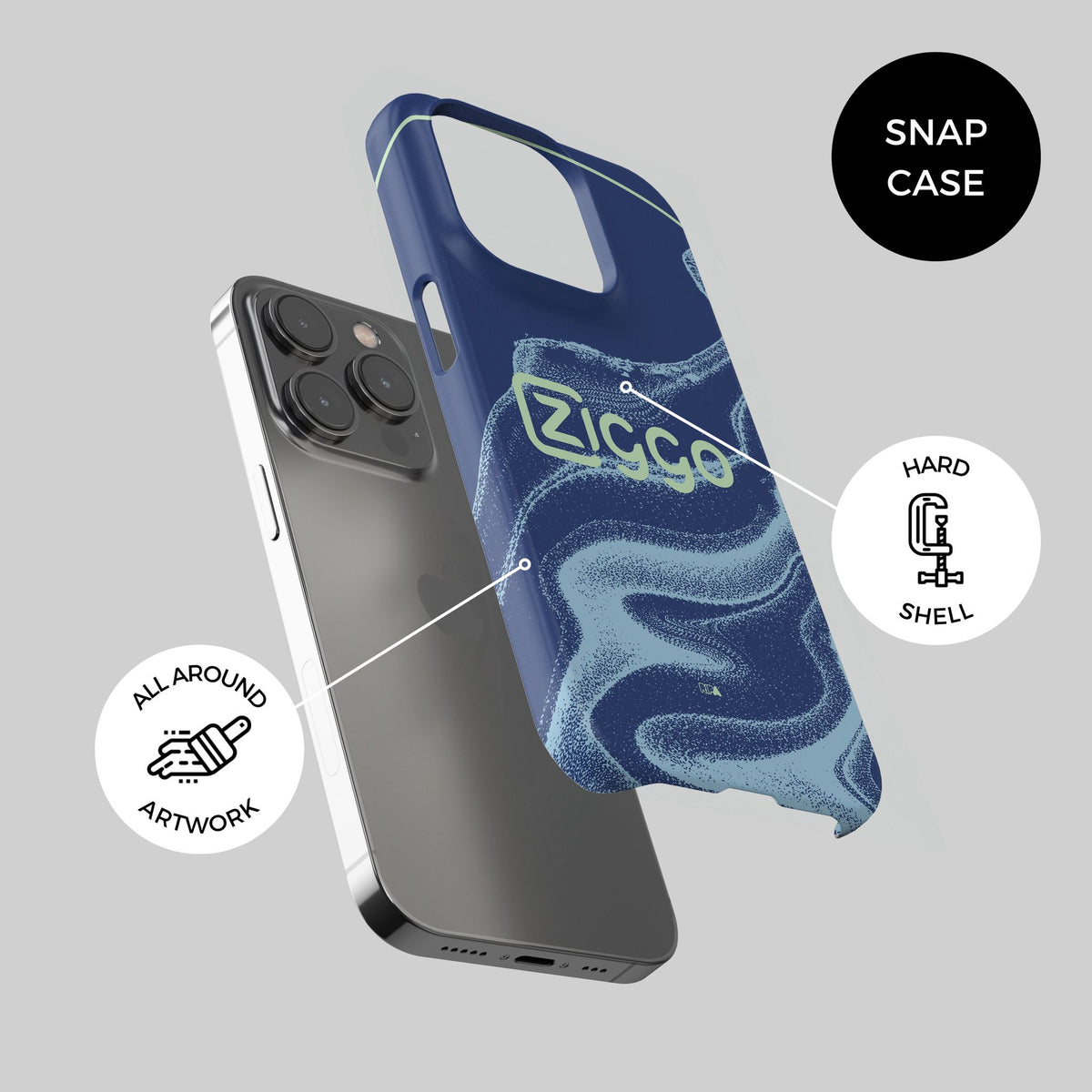 Phone case with the Ajax 2025-26 Away football shirt design by RIPA Football