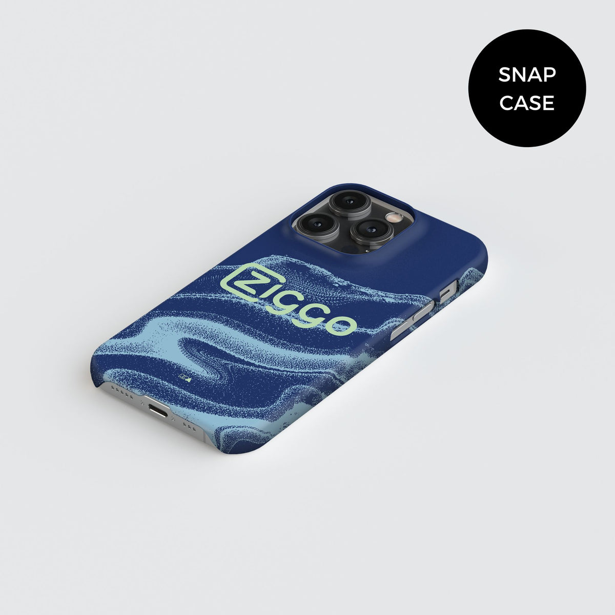 Phone case with the Ajax 2025-26 Away football shirt design by RIPA Football