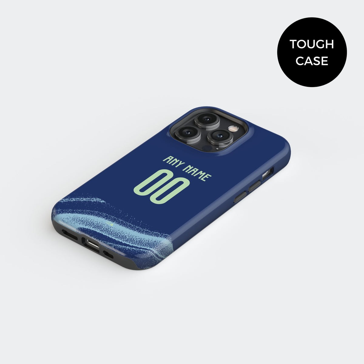 Phone case with the Ajax 2025-26 Away football shirt design by RIPA Football