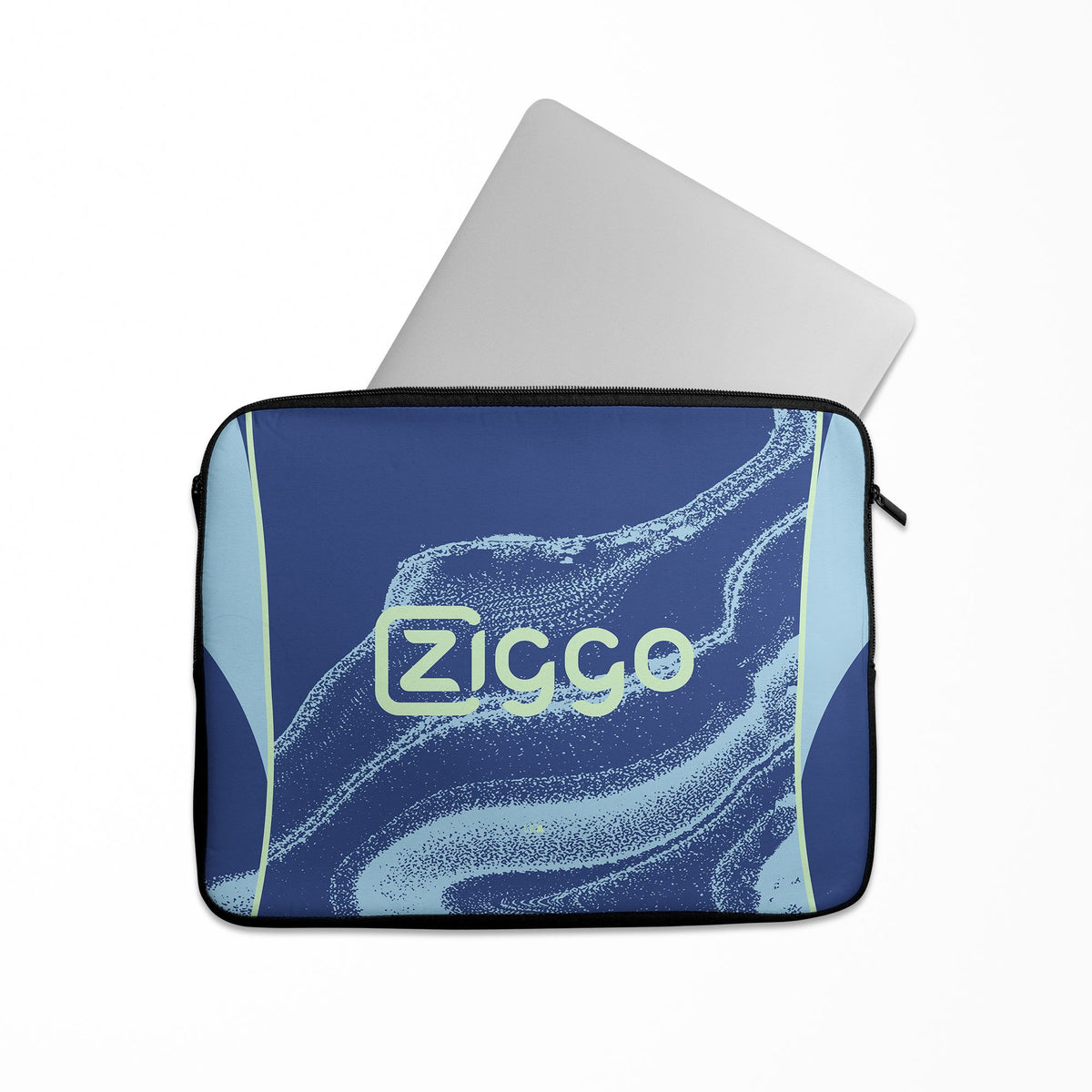 Laptop sleeve with the Ajax 2025-26 Away football shirt design by RIPA Football