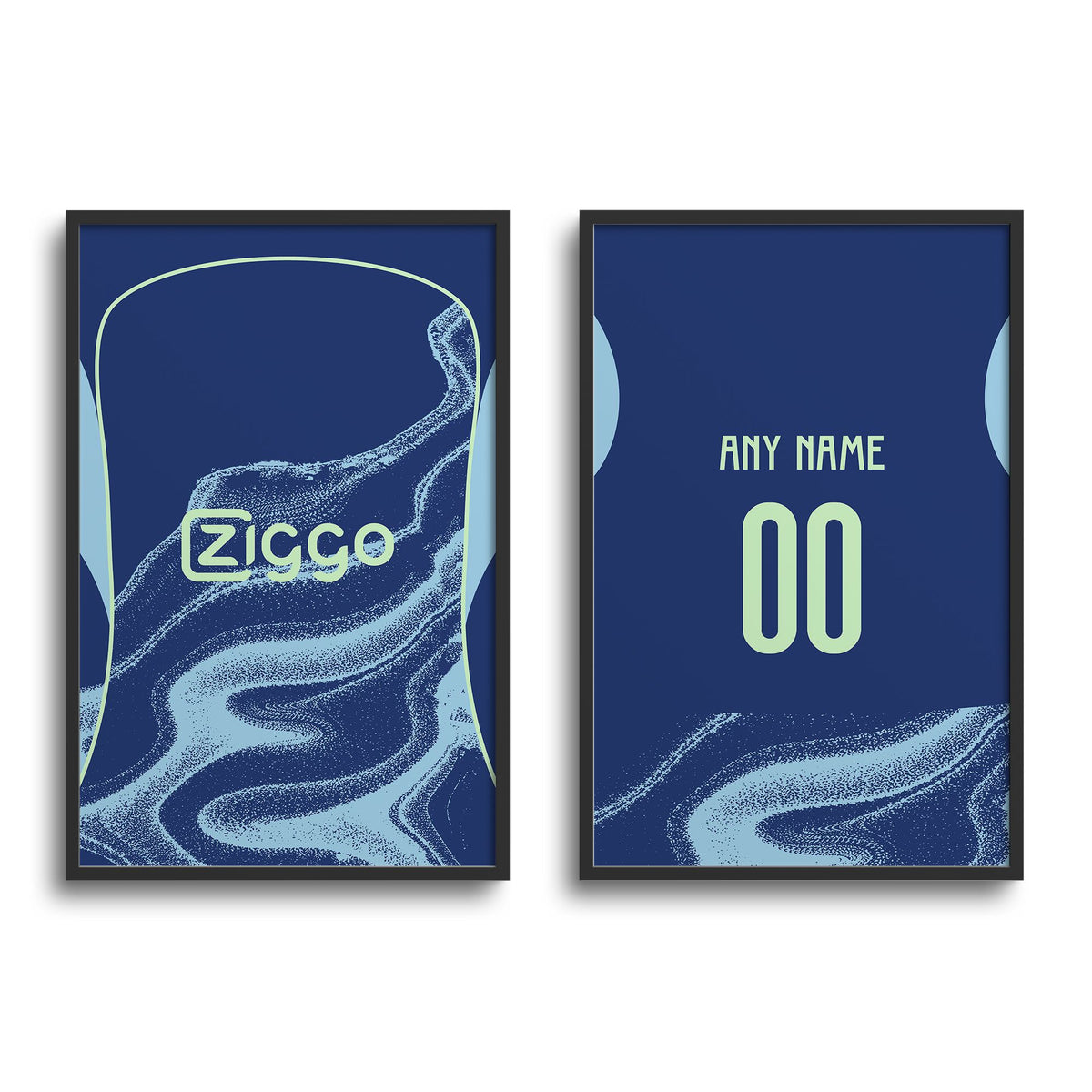 Print with the Ajax 2025-26 Away football shirt design by RIPA Football