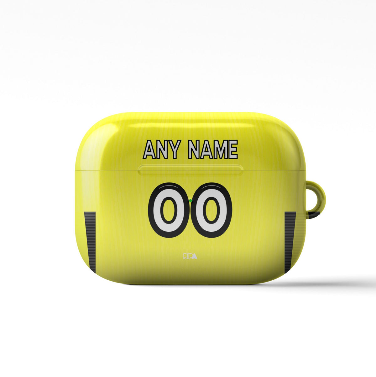 AirPods case with the Al-Ittihad 2025-26 Home football shirt design by RIPA Football