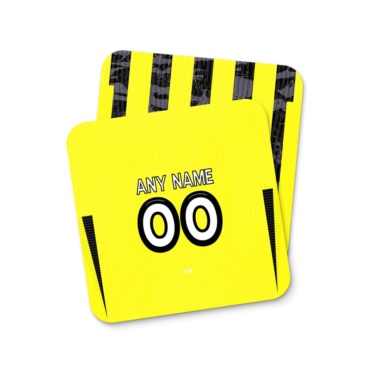 Coaster with the Al-Ittihad 2025-26 Home football shirt design by RIPA Football