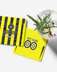 Coaster with the Al-Ittihad 2025-26 Home football shirt design by RIPA Football
