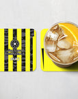 Coaster with the Al-Ittihad 2025-26 Home football shirt design by RIPA Football