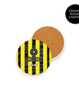 Coaster with the Al-Ittihad 2025-26 Home football shirt design by RIPA Football
