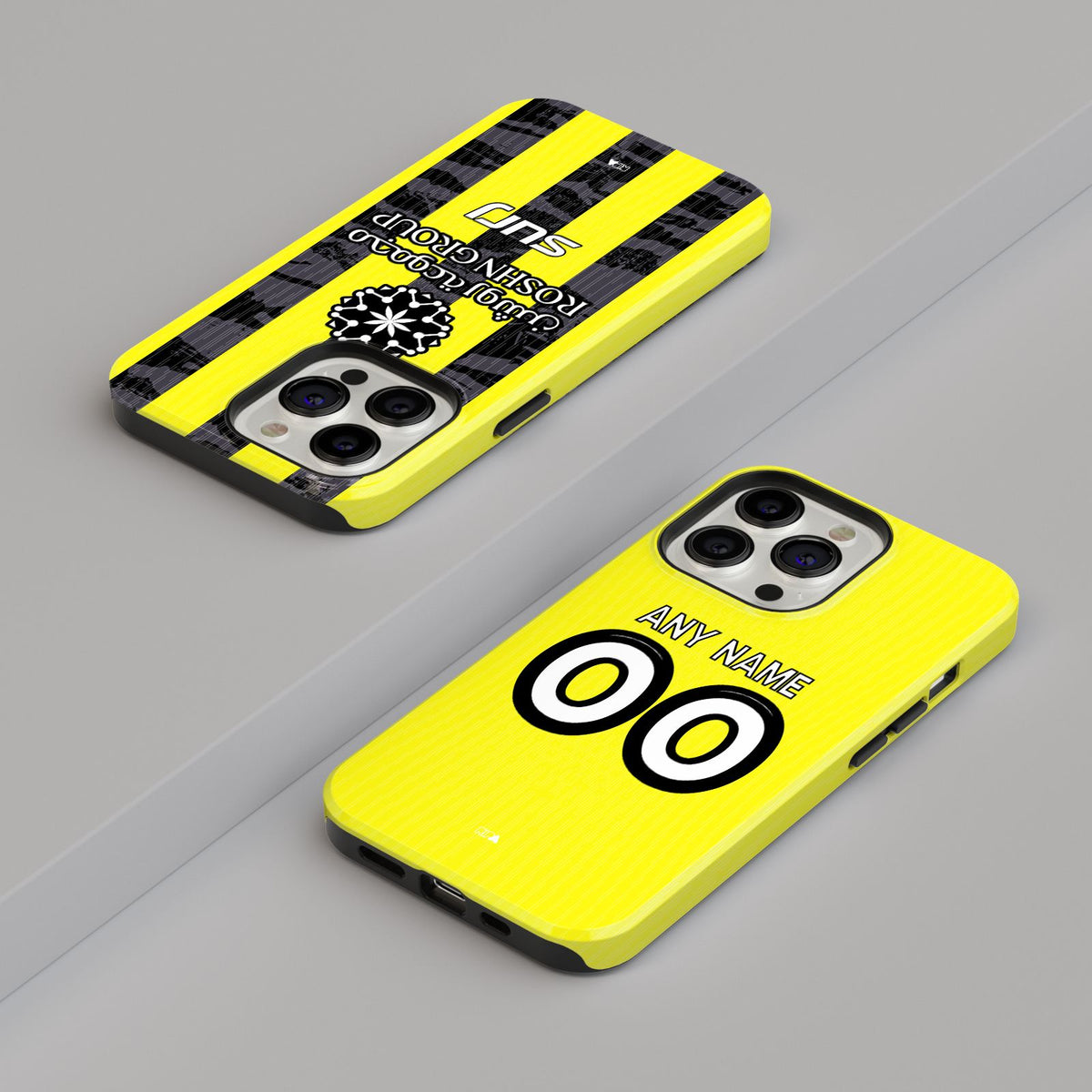 Phone case with the Al-Ittihad 2025-26 Home football shirt design by RIPA Football