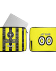 Laptop sleeve with the Al-Ittihad 2025-26 Home football shirt design by RIPA Football