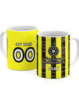 Mug with the Al-Ittihad 2025-26 Home football shirt design by RIPA Football