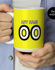 Mug with the Al-Ittihad 2025-26 Home football shirt design by RIPA Football
