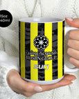 Mug with the Al-Ittihad 2025-26 Home football shirt design by RIPA Football