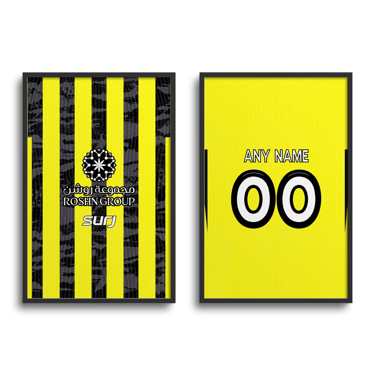 Print with the Al-Ittihad 2025-26 Home football shirt design by RIPA Football