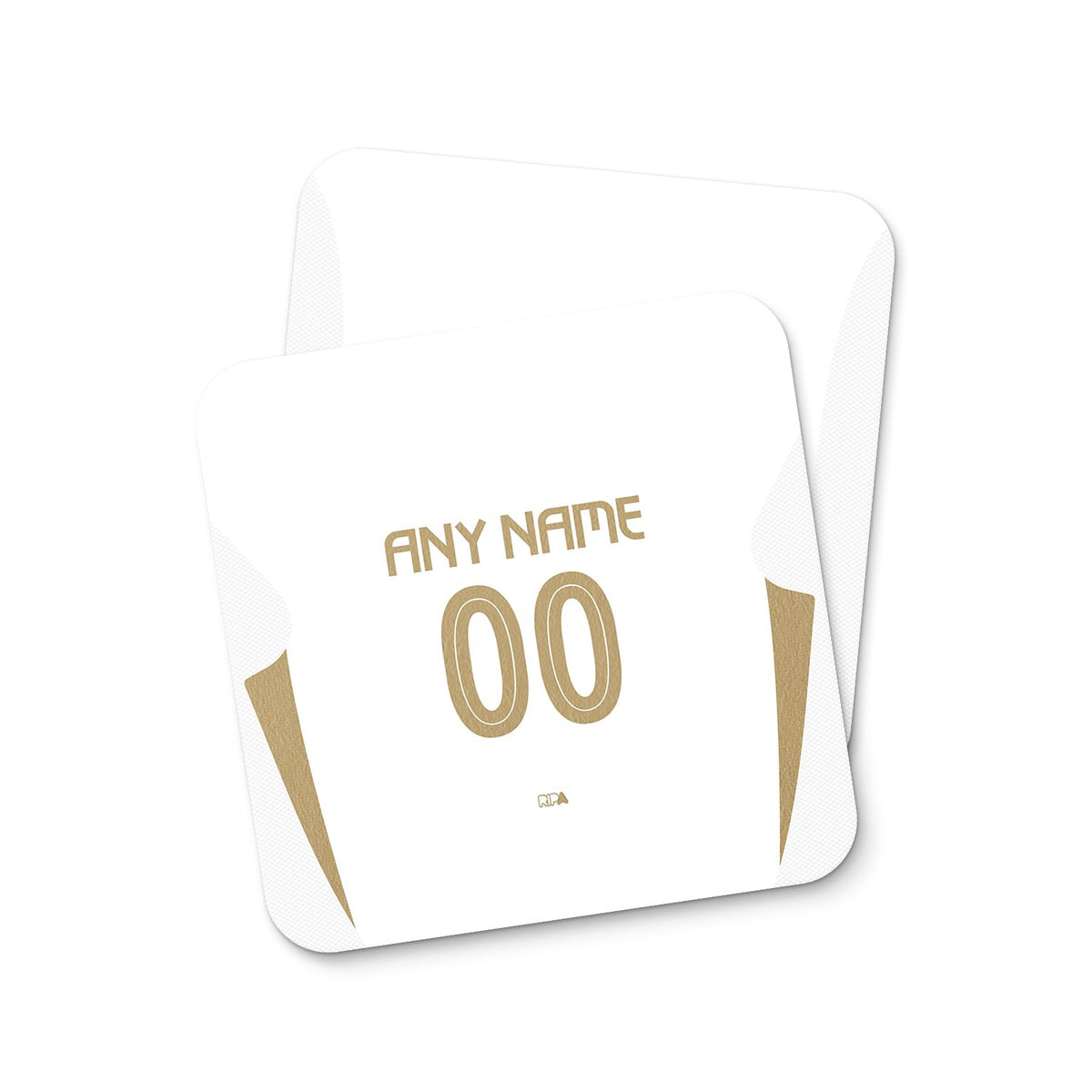 Coaster with the Al-Nassr 2024-25 Alternate football shirt design by RIPA Football