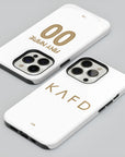 Phone case with the Al-Nassr 2024-25 Alternate football shirt design by RIPA Football