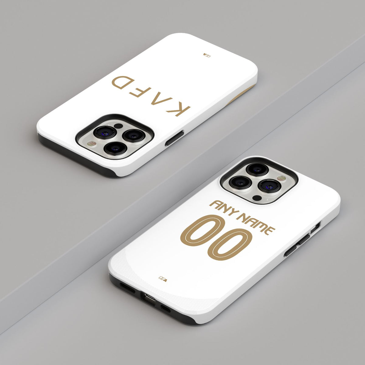 Phone case with the Al-Nassr 2024-25 Alternate football shirt design by RIPA Football
