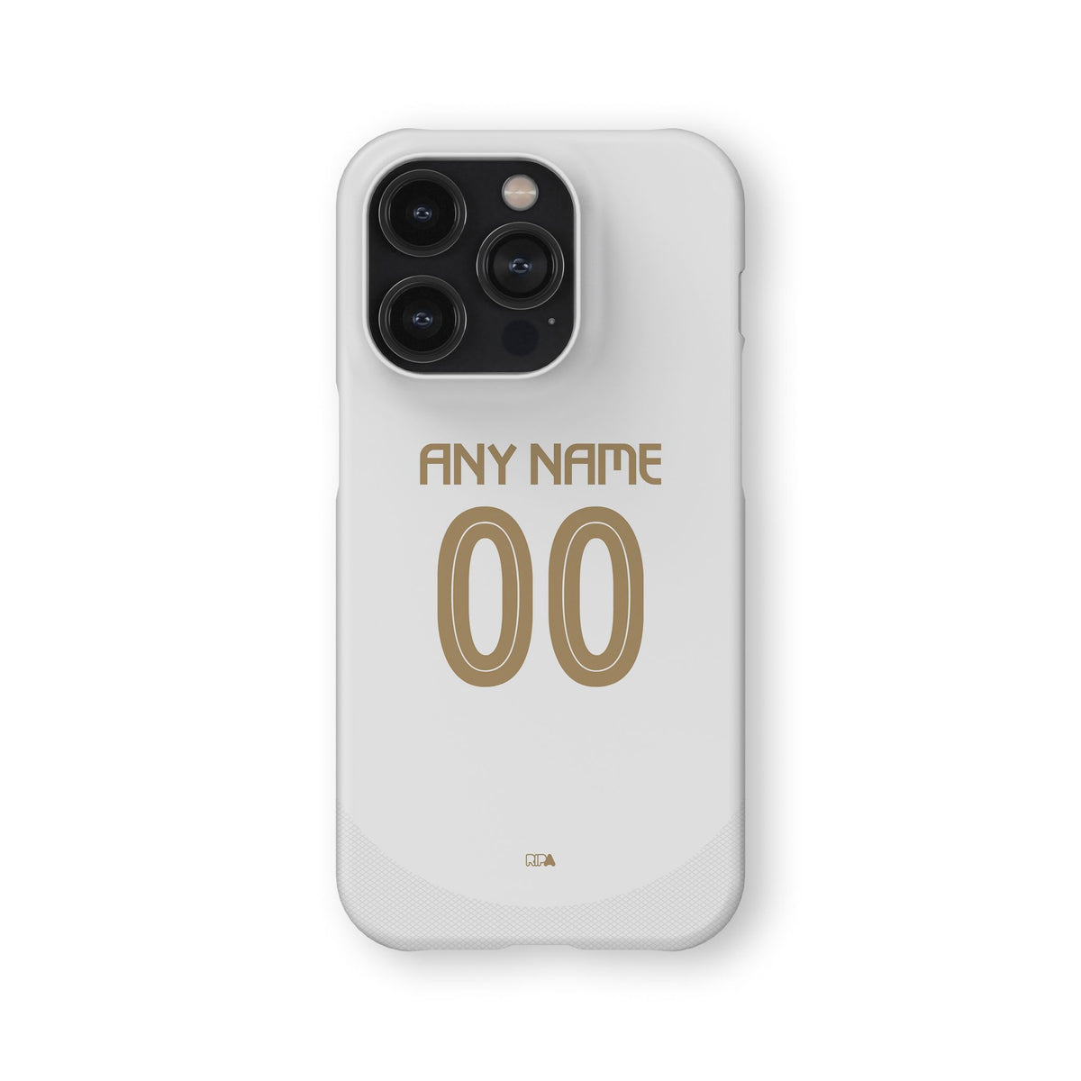 Phone case with the Al-Nassr 2024-25 Alternate football shirt design by RIPA Football