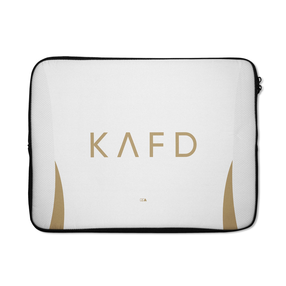 Laptop sleeve with the Al-Nassr 2024-25 Alternate football shirt design by RIPA Football