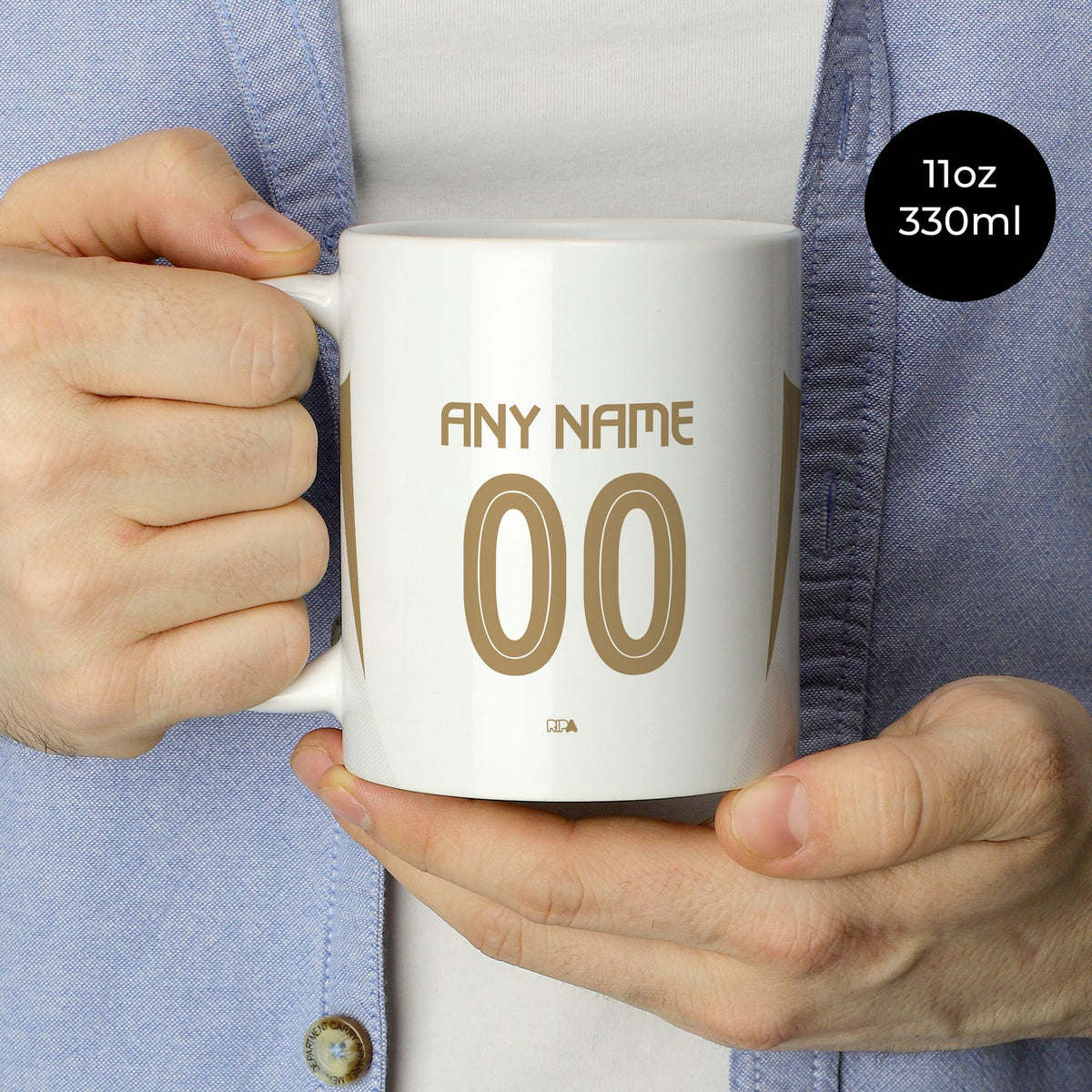 Mug with the Al-Nassr 2024-25 Alternate football shirt design by RIPA Football