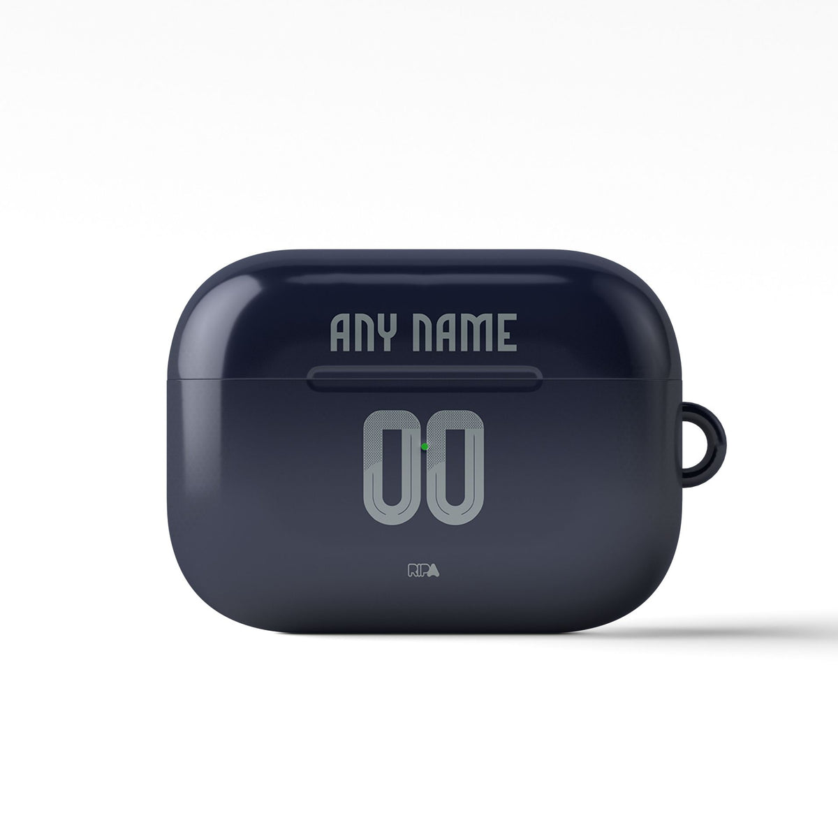 AirPods case with the Al-Nassr 2025-26 Away football shirt design by RIPA Football