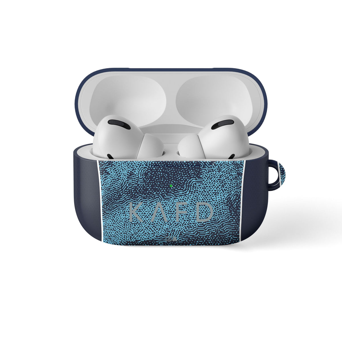 AirPods case with the Al-Nassr 2025-26 Away football shirt design by RIPA Football