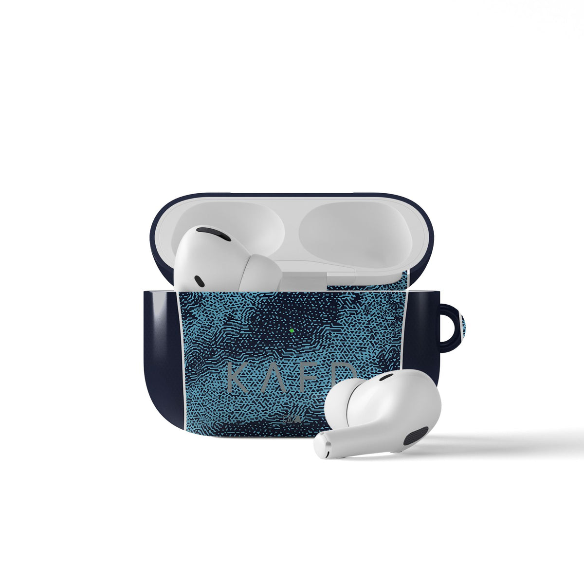 AirPods case with the Al-Nassr 2025-26 Away football shirt design by RIPA Football