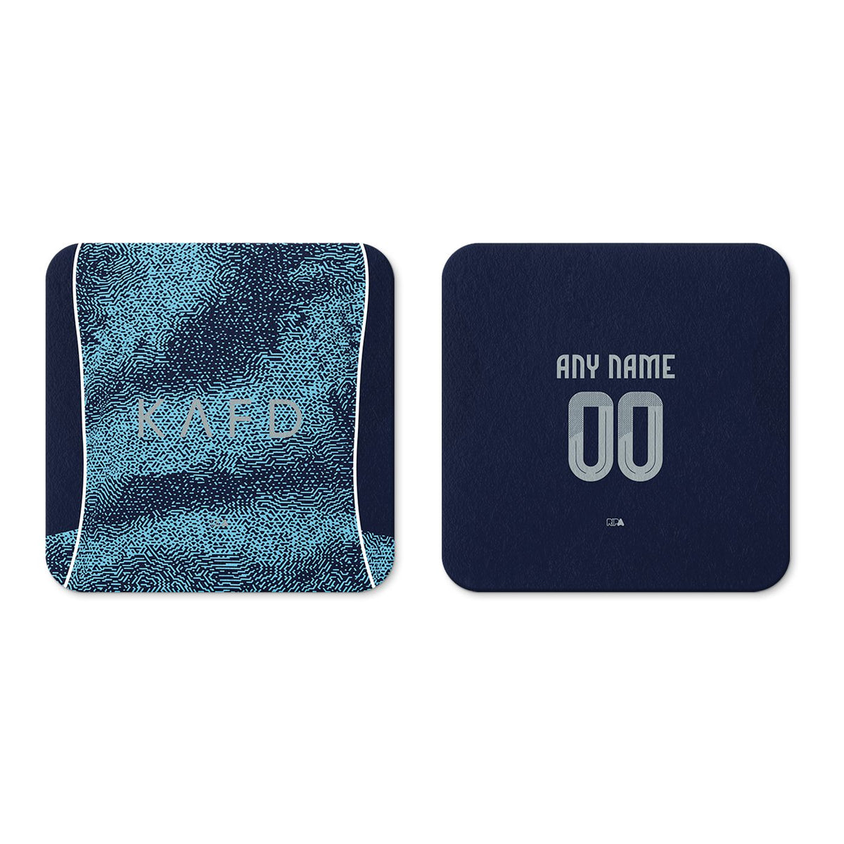 Coaster with the Al-Nassr 2025-26 Away football shirt design by RIPA Football