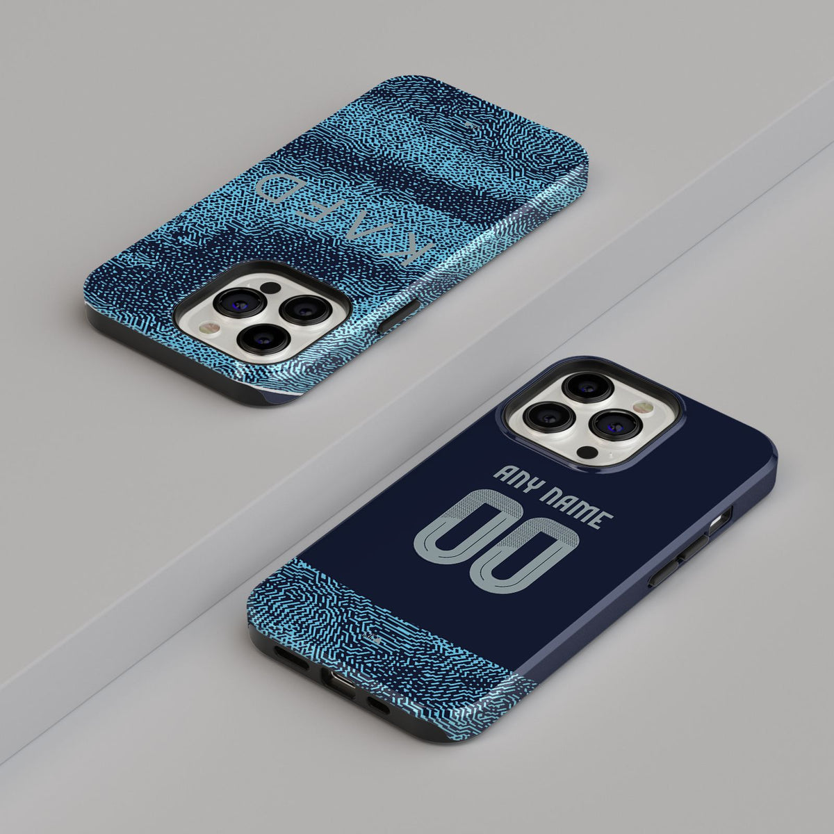 Phone case with the Al-Nassr 2025-26 Away football shirt design by RIPA Football