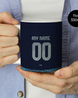 Mug with the Al-Nassr 2025-26 Away football shirt design by RIPA Football