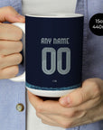 Mug with the Al-Nassr 2025-26 Away football shirt design by RIPA Football