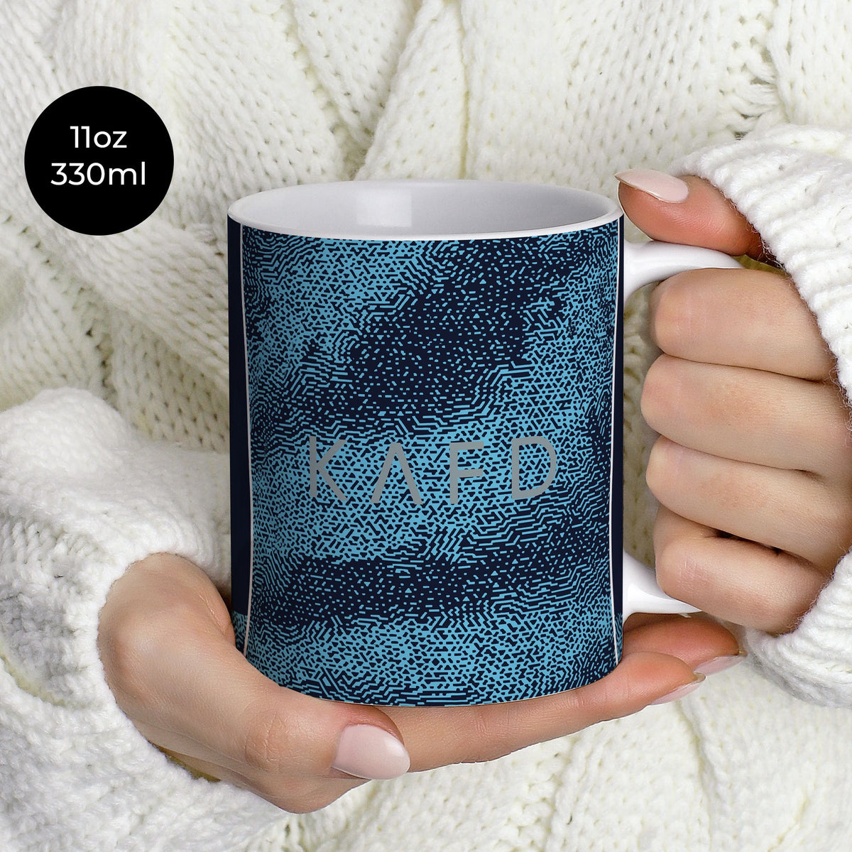 Mug with the Al-Nassr 2025-26 Away football shirt design by RIPA Football