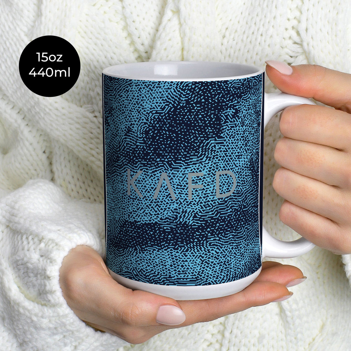 Mug with the Al-Nassr 2025-26 Away football shirt design by RIPA Football