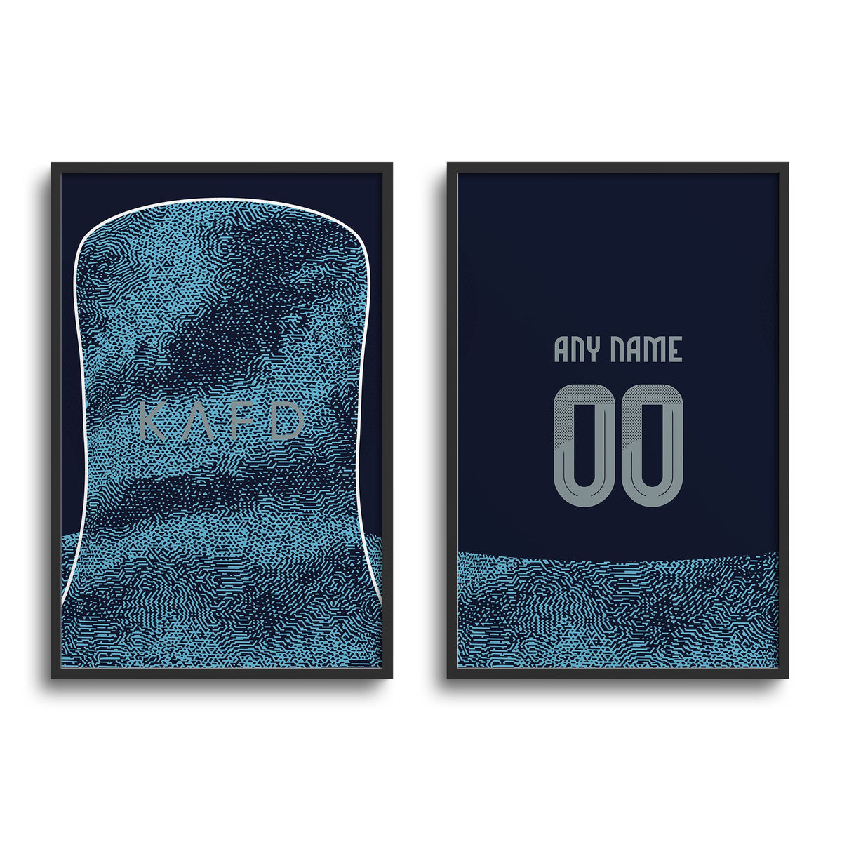 Print with the Al-Nassr 2025-26 Away football shirt design by RIPA Football