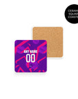 Coaster with the América de Cali 2026 Goalkeeper football shirt design by RIPA Football