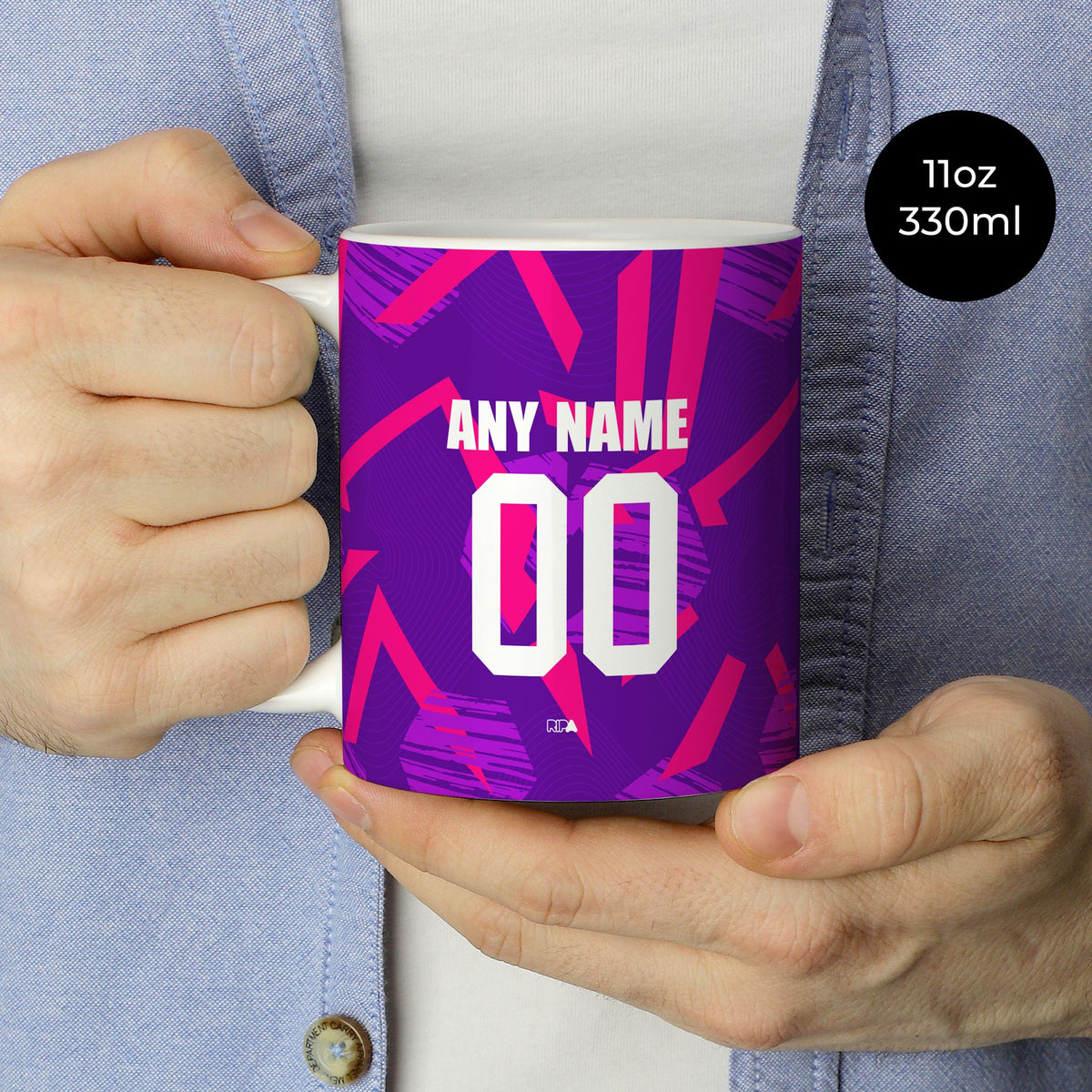 Mug with the América de Cali 2026 Goalkeeper football shirt design by RIPA Football