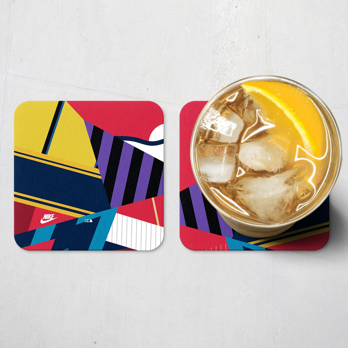 Coaster with the Arsenal 2014 Commemorative football shirt design by RIPA Football
