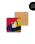 Coaster with the Arsenal 2014 Commemorative football shirt design by RIPA Football